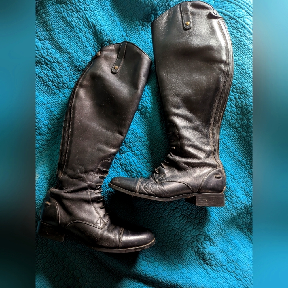 Ariat heritage field boots size 10 wide calf
